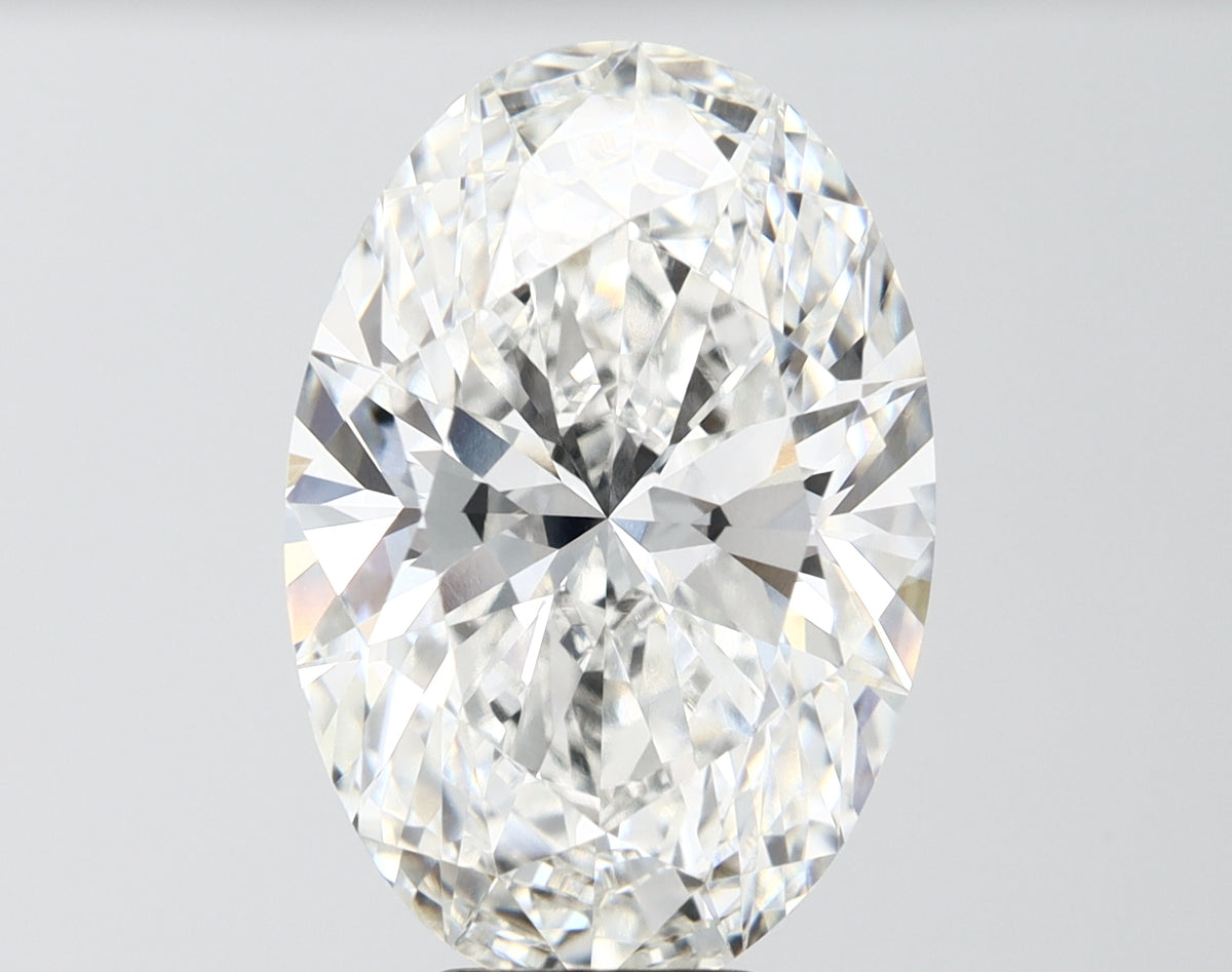 8.35 Carat Oval Shaped, Ideal Cut, F Color, VVS2 Clarity, IGI Certified Lab Grown Diamond
