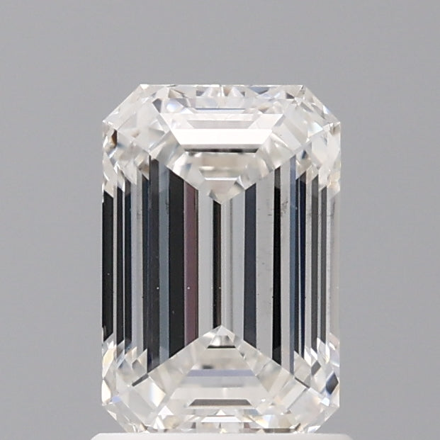 1.52 Carat Emerald Shaped, Ideal Cut, E Color, VS2 Clarity, IGI Certified Lab Grown Diamond