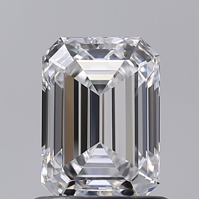 1.01 Carat Emerald Shaped, Excellent Cut, D Color, VVS2 Clarity, IGI Certified Lab Grown Diamond