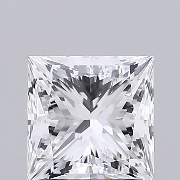 1.02 Carat Princess Shaped, Ideal Cut, D Color, VVS1 Clarity, IGI Certified Lab Grown Diamond