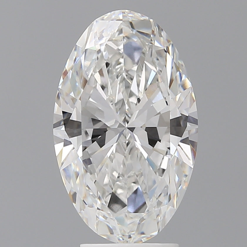 4.07 Carat Oval Shaped, Ideal Cut, E Color, VVS2 Clarity, IGI Certified Lab Grown Diamond