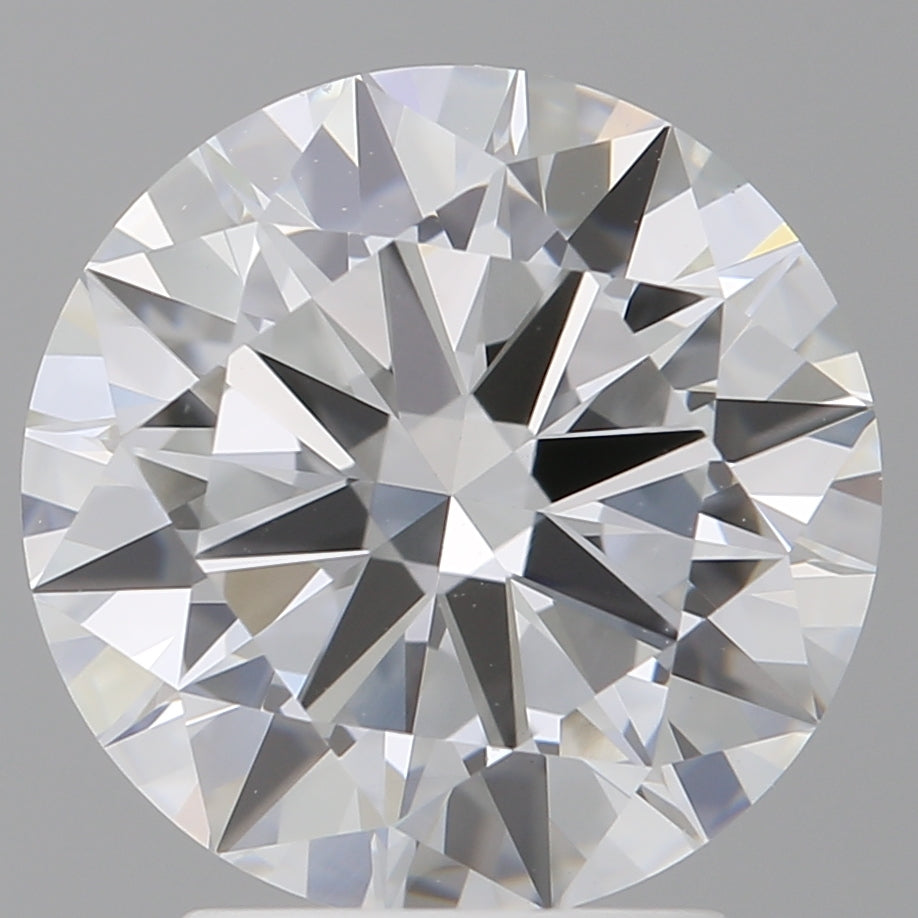 3.01 Carat Round Shaped, Excellent Cut, E Color, VVS2 Clarity, IGI Certified Lab Grown Diamond