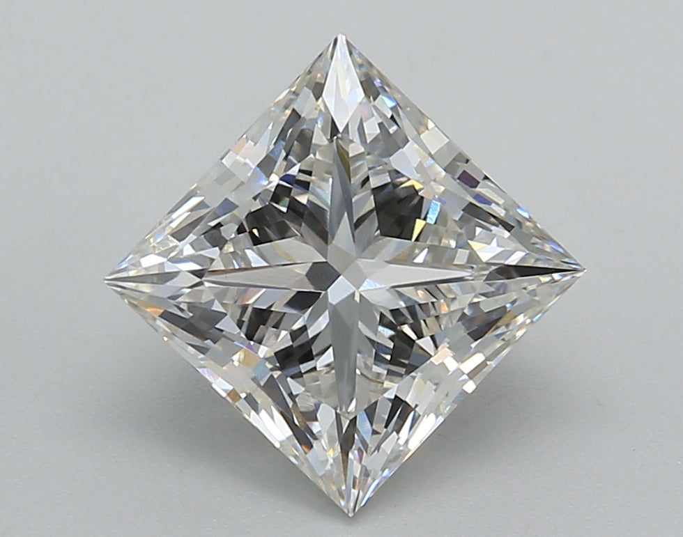 3.02 Carat Princess Shaped, Very Good Cut, F Color, VVS2 Clarity, IGI Certified Lab Grown Diamond