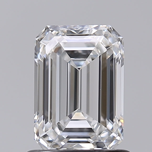 1.02 Carat Emerald Shaped, Very Good Cut, D Color, VVS1 Clarity, IGI Certified Lab Grown Diamond
