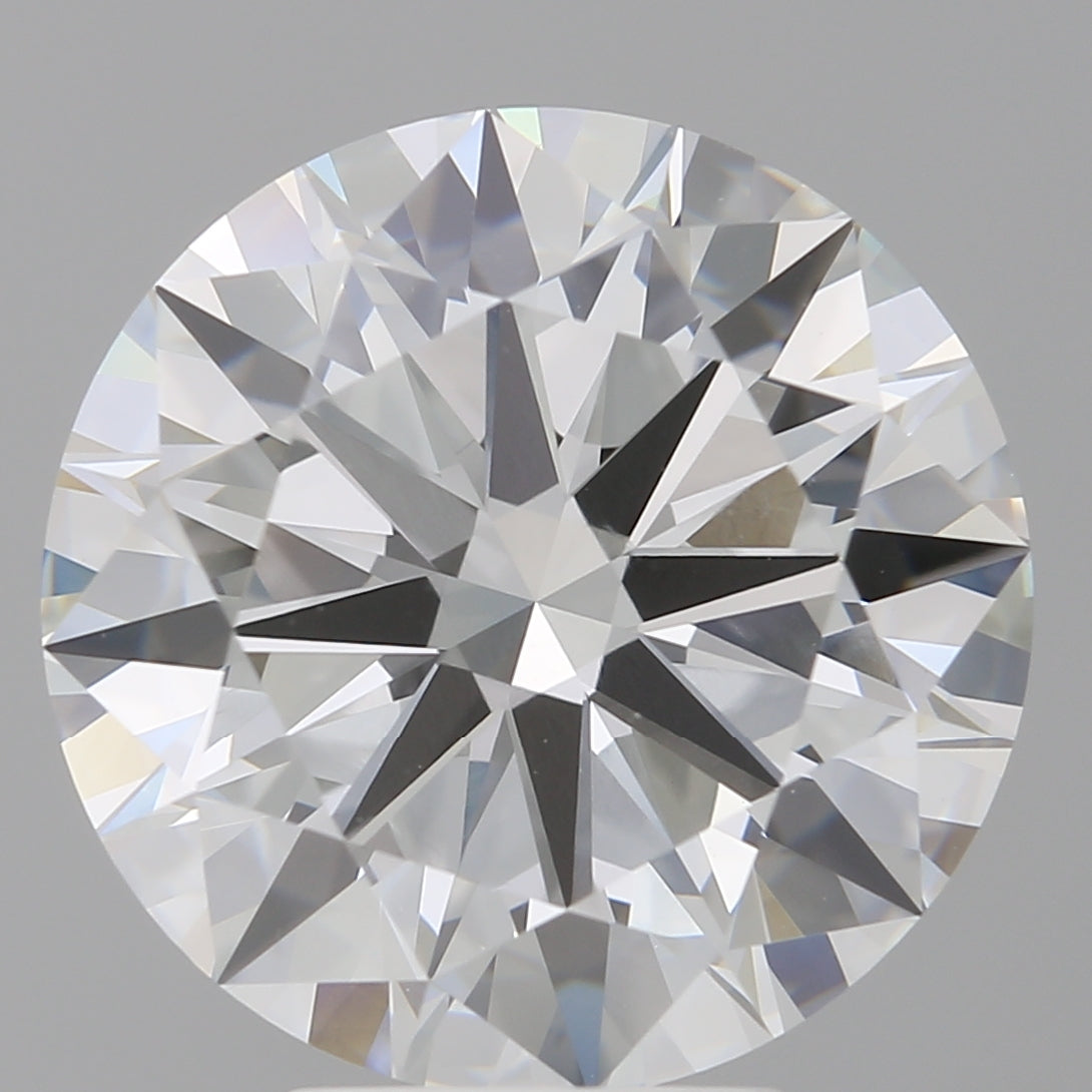 5.94 Carat Round Shaped, Excellent Cut, F Color, VVS2 Clarity, IGI Certified Lab Grown Diamond