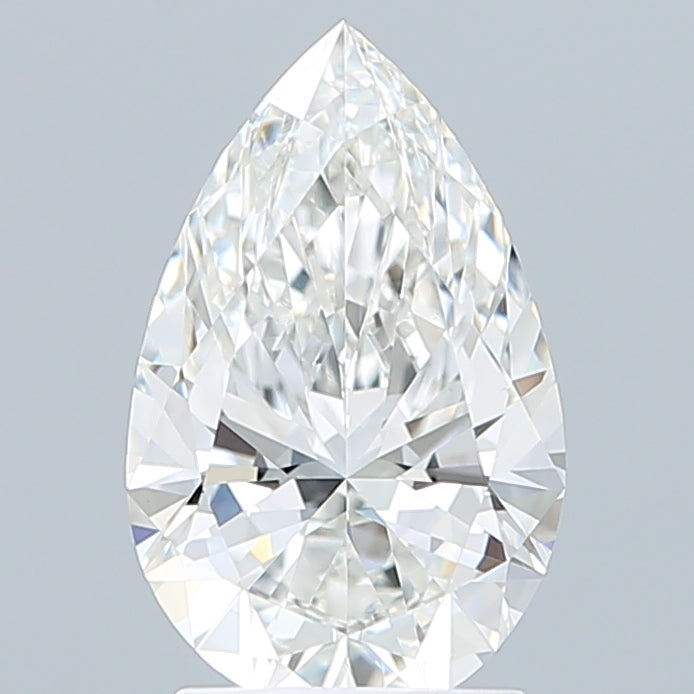 2.06 Carat Pear Shaped, Excellent Cut, F Color, VVS2 Clarity, IGI Certified Lab Grown Diamond