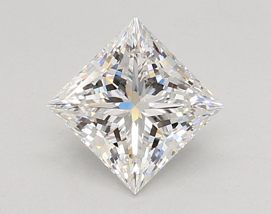 2.03 Carat Princess Shaped, Ideal Cut, E Color, VVS2 Clarity, IGI Certified Lab Grown Diamond