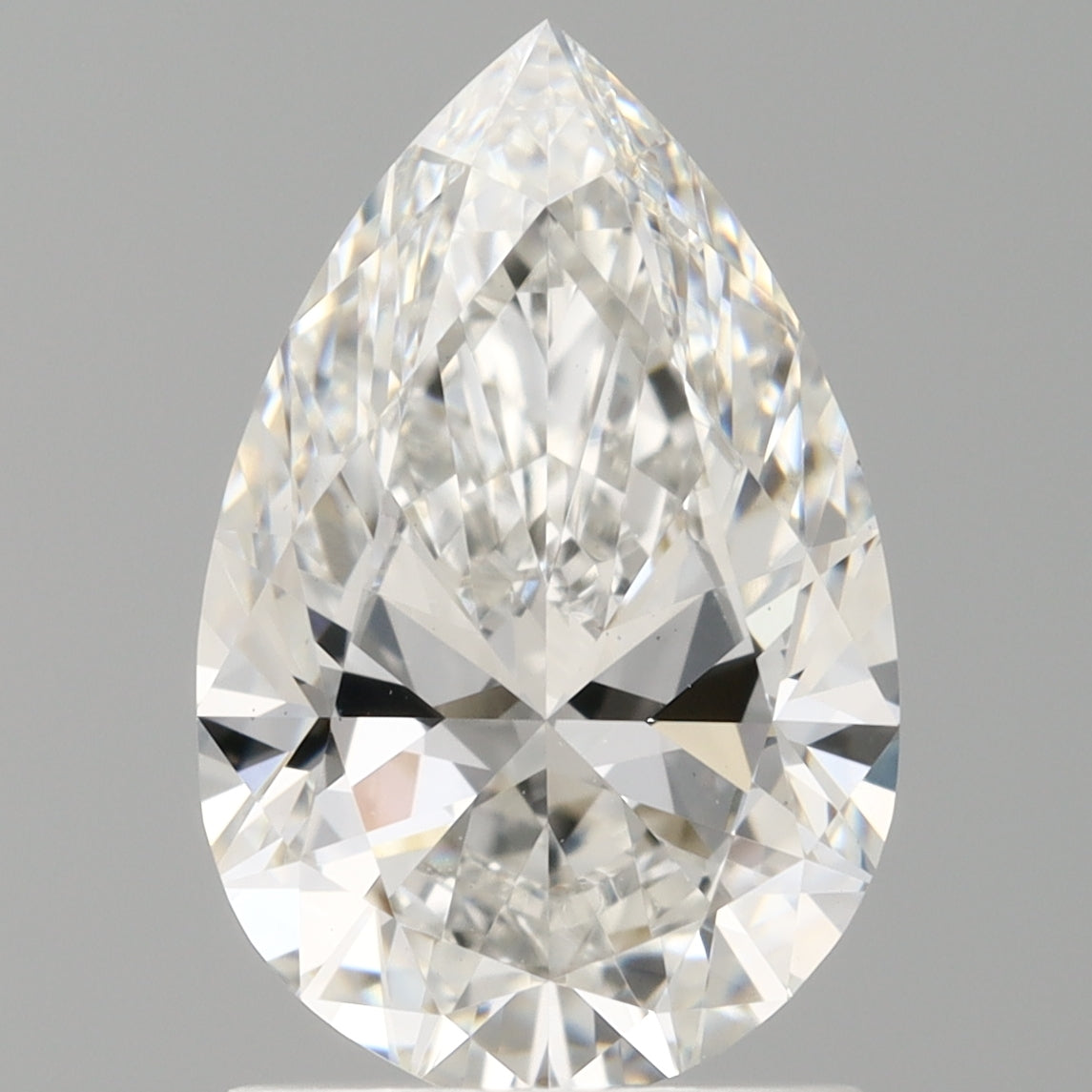 1.52 Carat Pear Shaped, Ideal Cut, F Color, VS1 Clarity, IGI Certified Lab Grown Diamond
