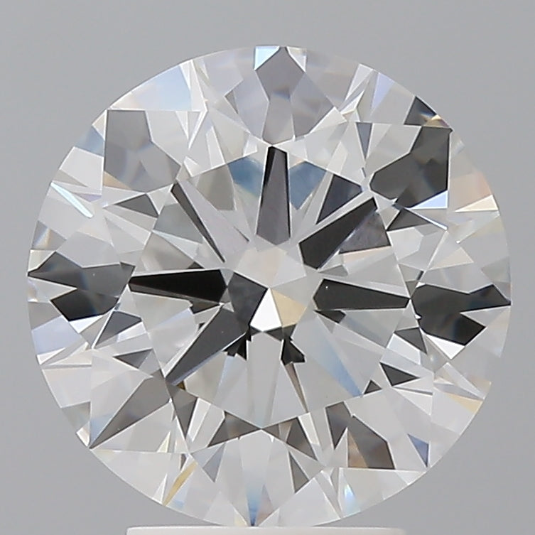 4.07 Carat Round Shaped, Ideal Cut, E Color, VVS2 Clarity, IGI Certified Lab Grown Diamond