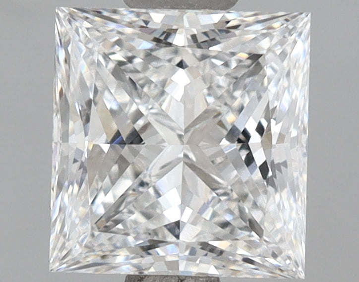 1.49 Carat Princess Shaped, Excellent Cut, D Color, VVS2 Clarity, IGI Certified Lab Grown Diamond