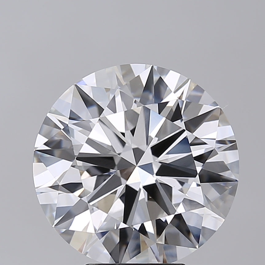 6.01 Carat Round Shaped, Ideal Cut, F Color, VVS2 Clarity, IGI Certified Lab Grown Diamond