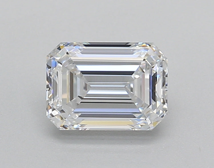 1.00 Carat Emerald Shaped, Excellent Cut, D Color, VVS1 Clarity, IGI Certified Lab Grown Diamond