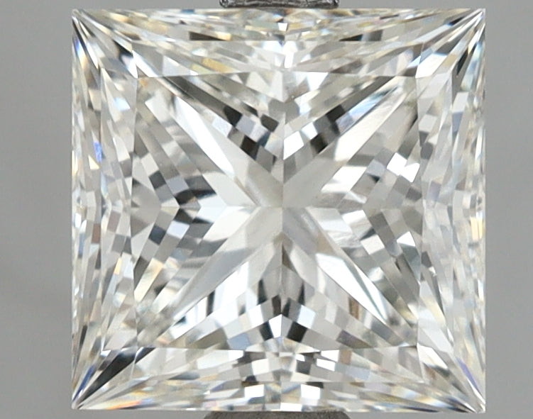 3.00 Carat Princess Shaped, Ideal Cut, G Color, VVS2 Clarity, IGI Certified Lab Grown Diamond