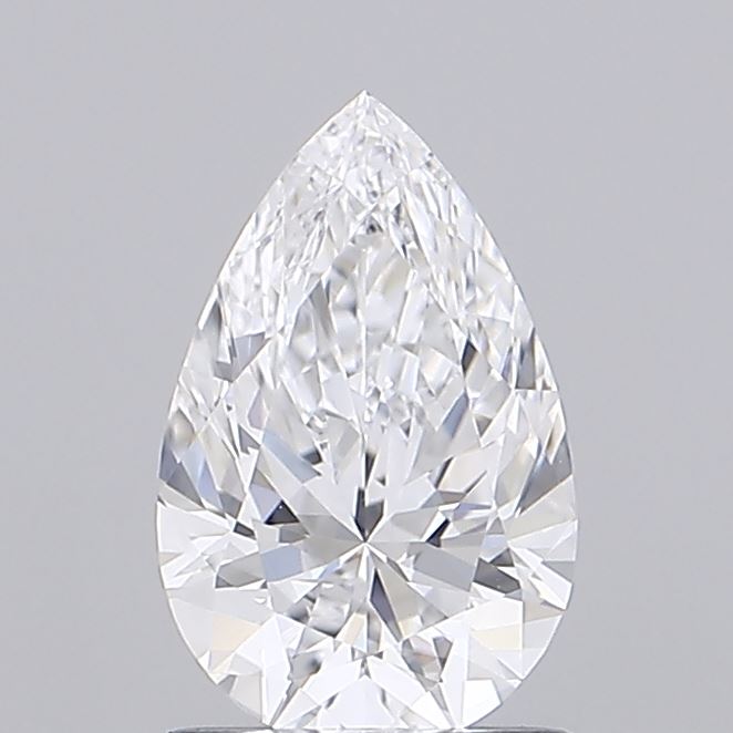 1.09 Carat Pear Shaped, Ideal Cut, D Color, VVS2 Clarity, IGI Certified Lab Grown Diamond