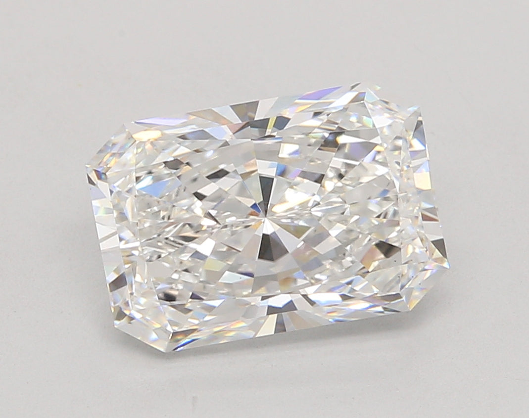 4.05 Carat Radiant Shaped, Ideal Cut, D Color, VS1 Clarity, IGI Certified Lab Grown Diamond