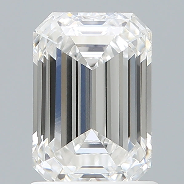 1.57 Carat Emerald Shaped, Ideal Cut, E Color, VVS1 Clarity, IGI Certified Lab Grown Diamond