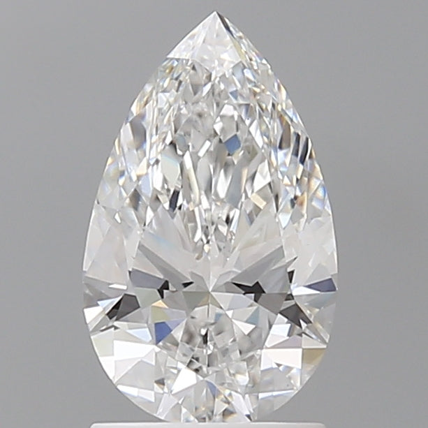 1.55 Carat Pear Shaped, Ideal Cut, D Color, VS1 Clarity, IGI Certified Lab Grown Diamond