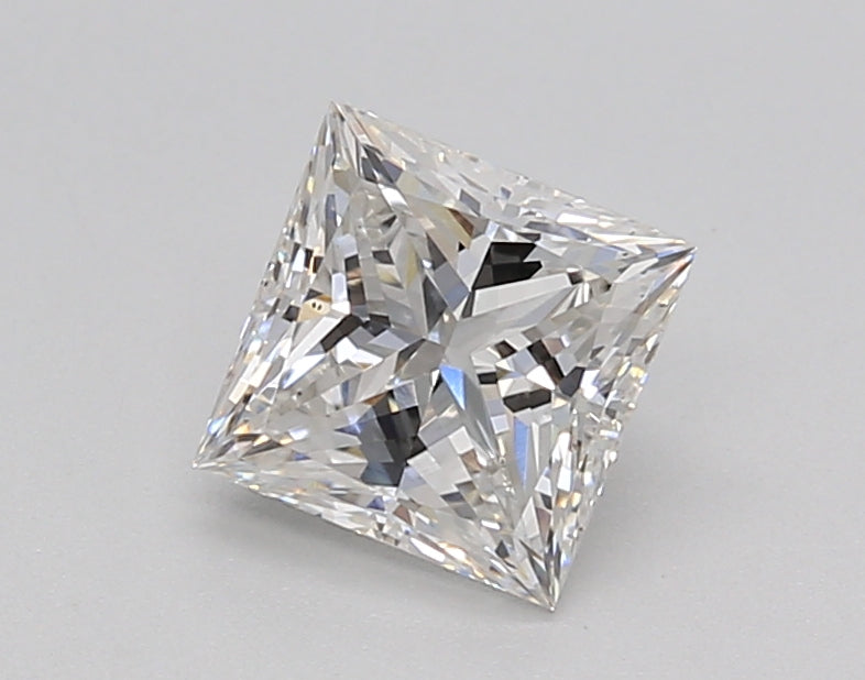 1.00 Carat Princess Shaped, Excellent Cut, F Color, VS2 Clarity, IGI Certified Lab Grown Diamond