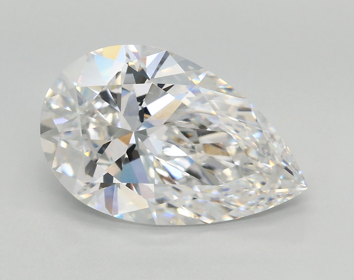 4.40 Carat Pear Shaped, Very Good Cut, E Color, VVS1 Clarity, IGI Certified Lab Grown Diamond