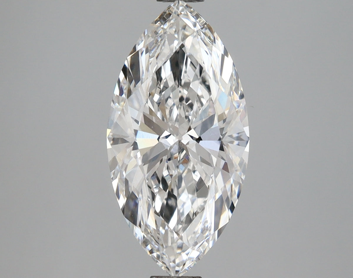 2.59 Carat Marquise Shaped, Ideal Cut, E Color, VVS2 Clarity, IGI Certified Lab Grown Diamond