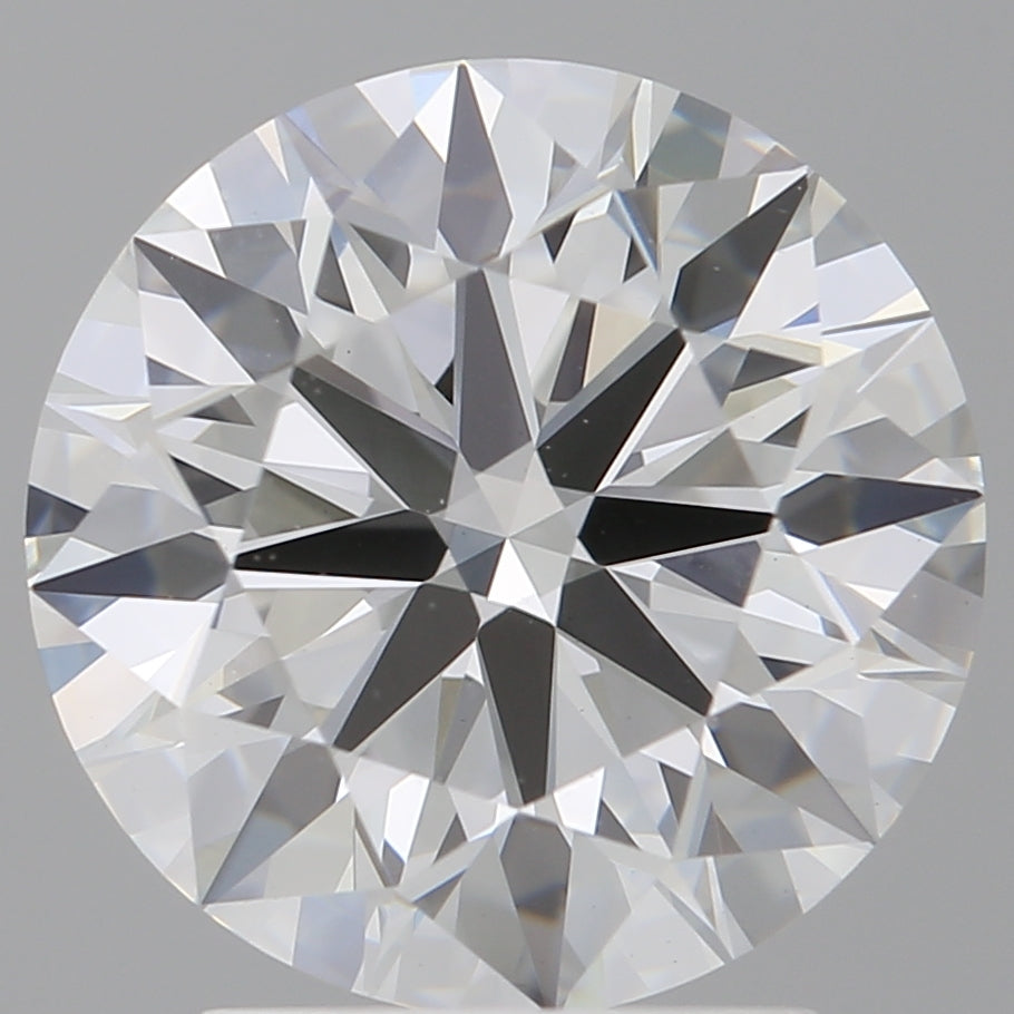 3.01 Carat Round Shaped, Ideal Cut, F Color, VVS2 Clarity, IGI Certified Lab Grown Diamond