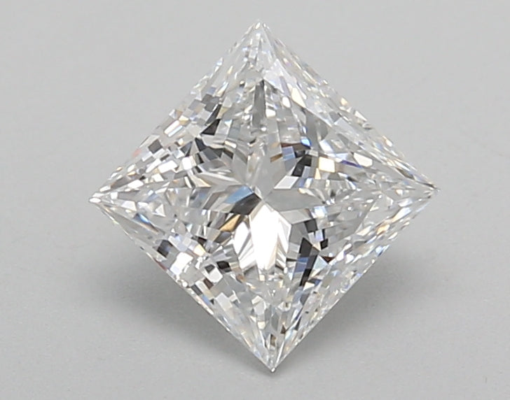 1.02 Carat Princess Shaped, Excellent Cut, D Color, VVS2 Clarity, IGI Certified Lab Grown Diamond