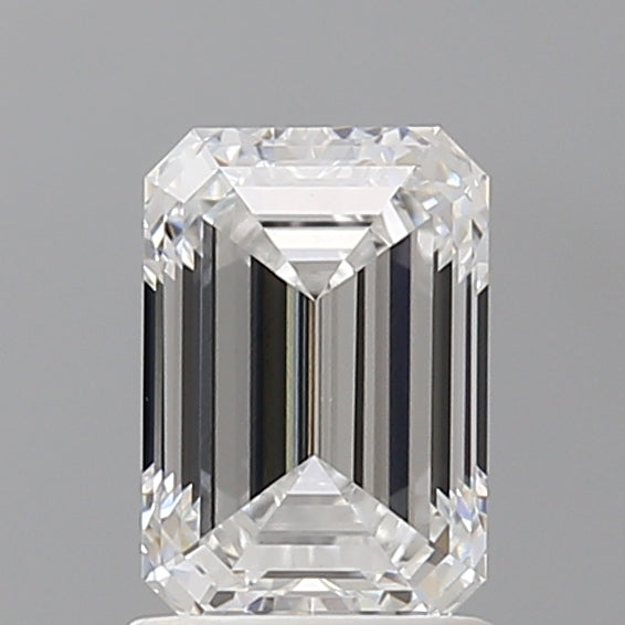 1.60 Carat Emerald Shaped, Ideal Cut, D Color, VVS2 Clarity, IGI Certified Lab Grown Diamond