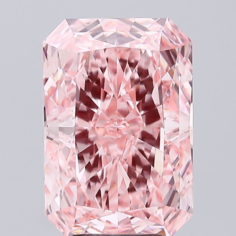 4.18 Carat Radiant Shaped, Ideal Cut, VVS2 Clarity, IGI Certified Lab Grown Diamond