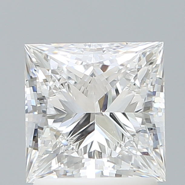 1.77 Carat Princess Shaped, Ideal Cut, D Color, VVS2 Clarity, IGI Certified Lab Grown Diamond