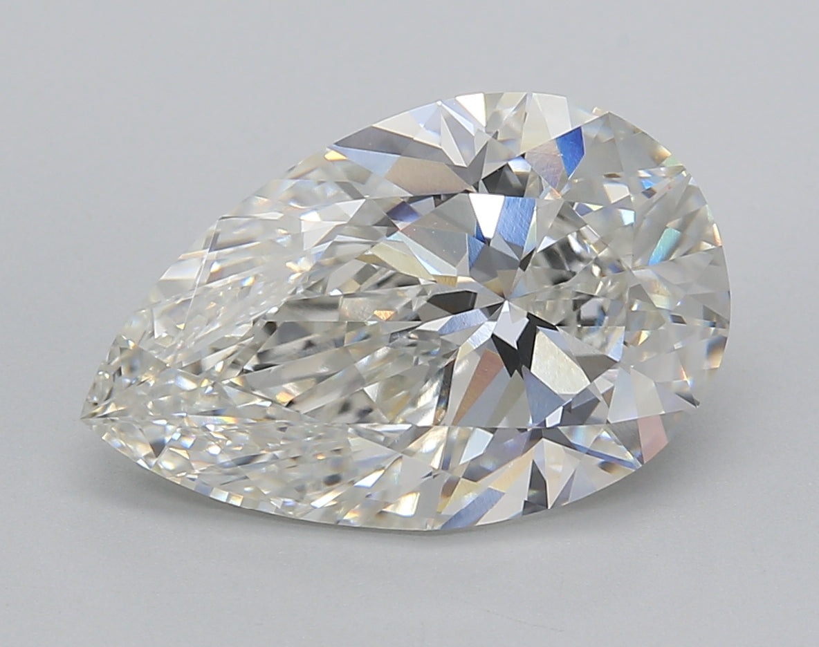 5.01 Carat Pear Shaped, Excellent Cut, G Color, VS1 Clarity, IGI Certified Lab Grown Diamond