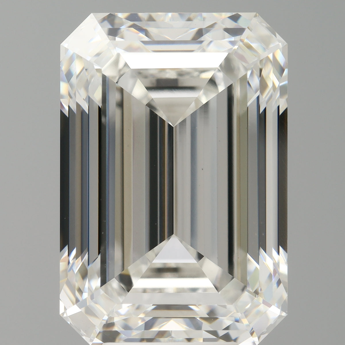 9.09 Carat Emerald Shaped, Ideal Cut, F Color, VS1 Clarity, IGI Certified Lab Grown Diamond