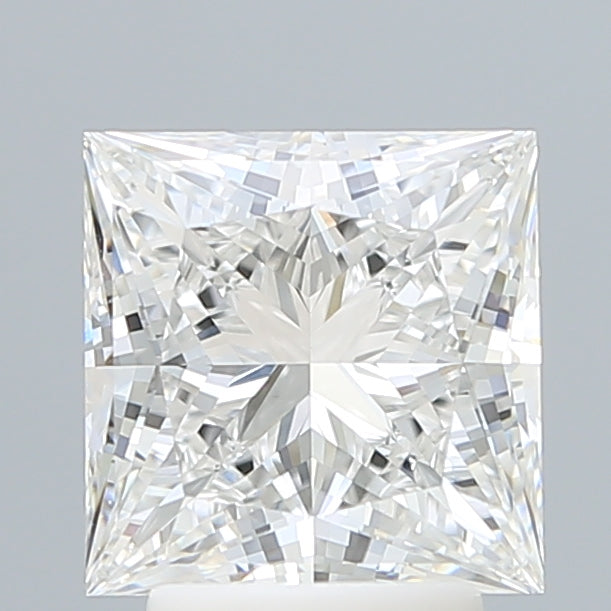 3.23 Carat Princess Shaped, Ideal Cut, E Color, VVS2 Clarity, IGI Certified Lab Grown Diamond