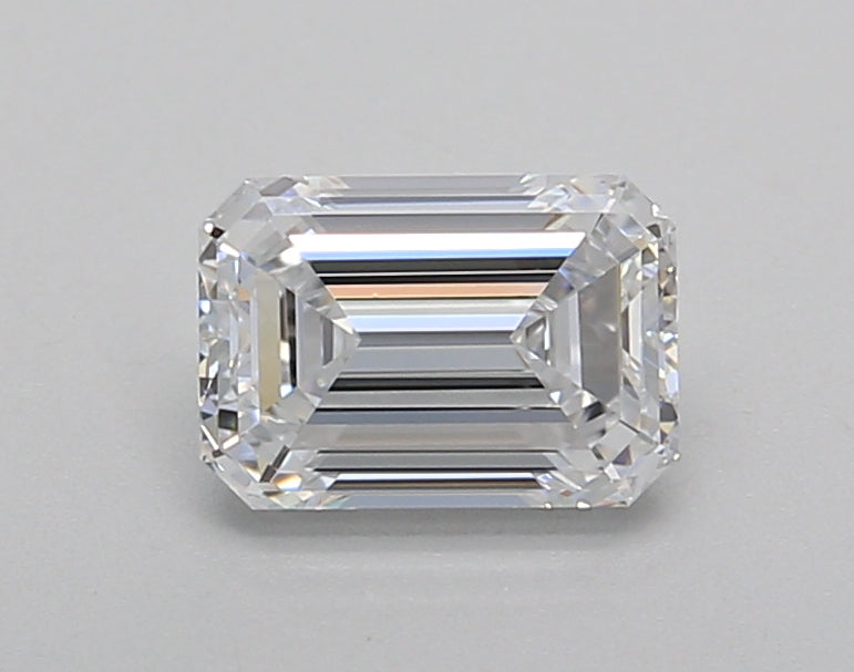 1.00 Carat Emerald Shaped, Very Good Cut, D Color, VVS2 Clarity, IGI Certified Lab Grown Diamond