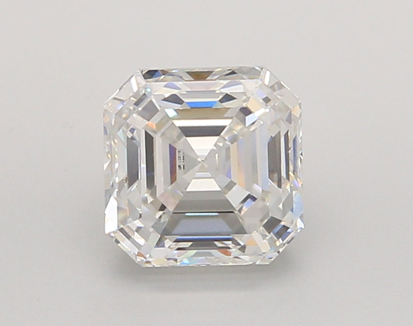 2.03 Carat Asscher Shaped, Excellent Cut, F Color, VVS1 Clarity, IGI Certified Lab Grown Diamond