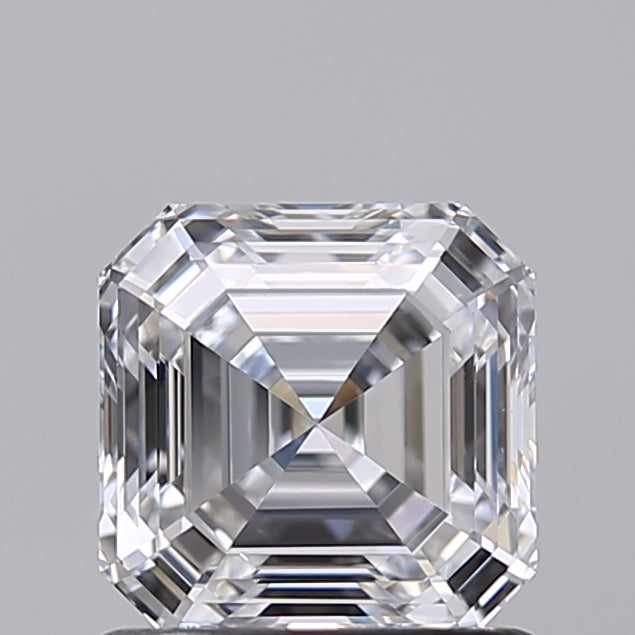 1.02 Carat Asscher Shaped, Ideal Cut, D Color, VVS2 Clarity, IGI Certified Lab Grown Diamond