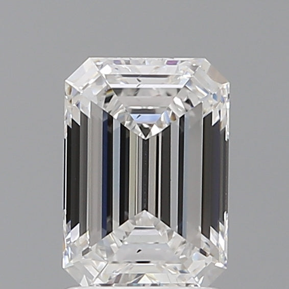 1.59 Carat Emerald Shaped, Ideal Cut, E Color, VS2 Clarity, IGI Certified Lab Grown Diamond