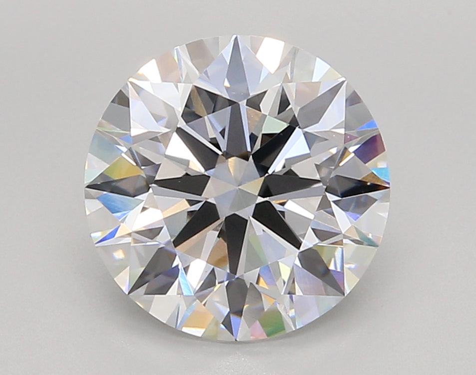 4.04 Carat Round Shaped, Ideal Cut, D Color, VVS2 Clarity, IGI Certified Lab Grown Diamond