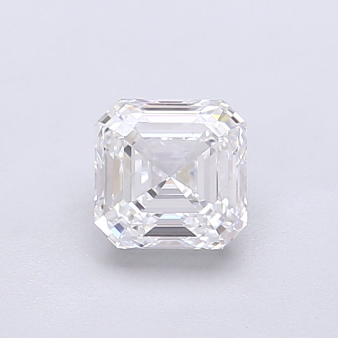 0.91 Carat Asscher Shaped, Very Good Cut, D Color, VS2 Clarity, IGI Certified Lab Grown Diamond