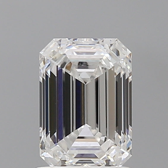 1.55 Carat Emerald Shaped, Ideal Cut, D Color, VVS2 Clarity, IGI Certified Lab Grown Diamond