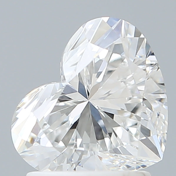 1.60 Carat Heart Shaped, Excellent Cut, D Color, VVS2 Clarity, IGI Certified Lab Grown Diamond
