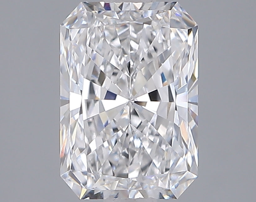 2.05 Carat Radiant Shaped, Ideal Cut, D Color, VVS1 Clarity, IGI Certified Lab Grown Diamond