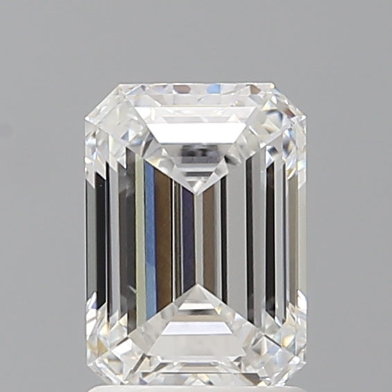 1.60 Carat Emerald Shaped, Ideal Cut, D Color, VVS2 Clarity, IGI Certified Lab Grown Diamond
