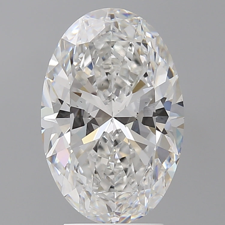 3.60 Carat Oval Shaped, Ideal Cut, D Color, VS2 Clarity, IGI Certified Lab Grown Diamond