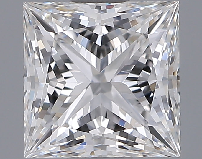 1.04 Carat Princess Shaped, Ideal Cut, E Color, VVS2 Clarity, IGI Certified Lab Grown Diamond
