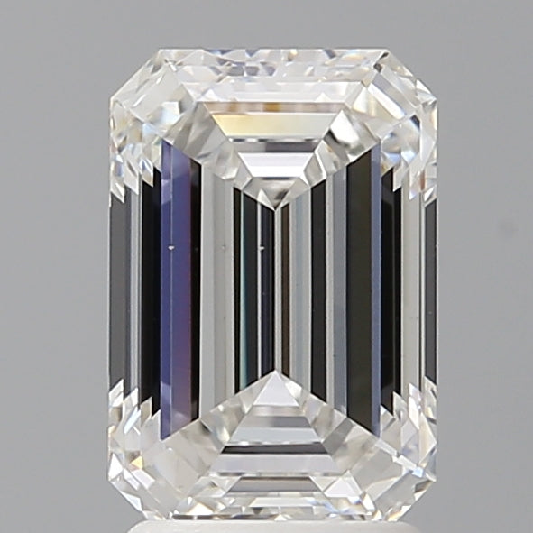 2.53 Carat Emerald Shaped, Ideal Cut, F Color, VS1 Clarity, IGI Certified Lab Grown Diamond