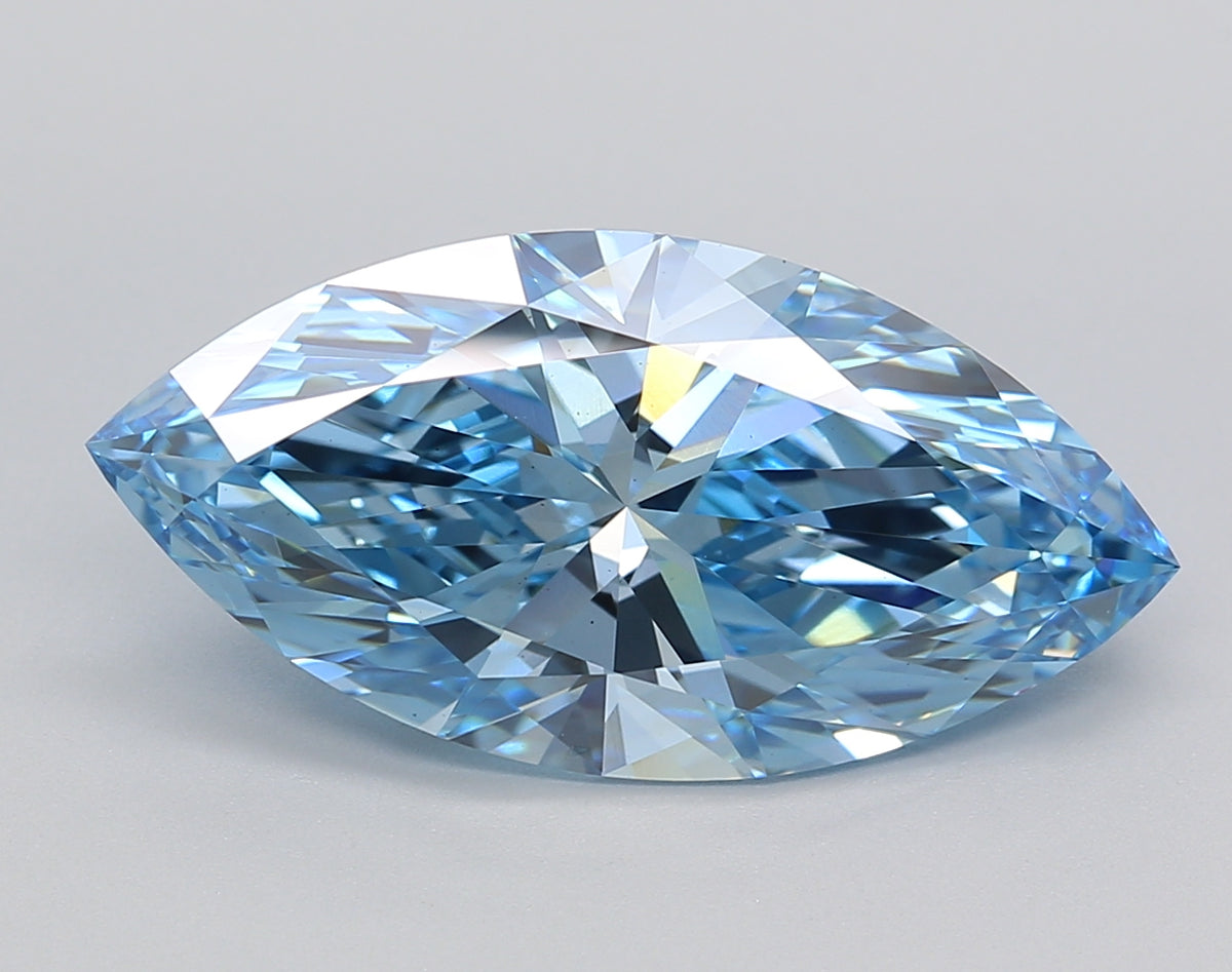 5.25 Carat Marquise Shaped, Ideal Cut, VS1 Clarity, IGI Certified Lab Grown Diamond