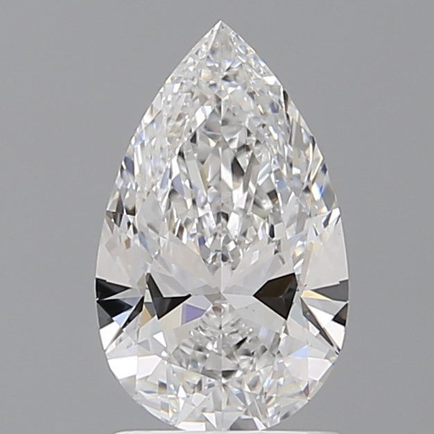 1.60 Carat Pear Shaped, Ideal Cut, E Color, VS1 Clarity, IGI Certified Lab Grown Diamond