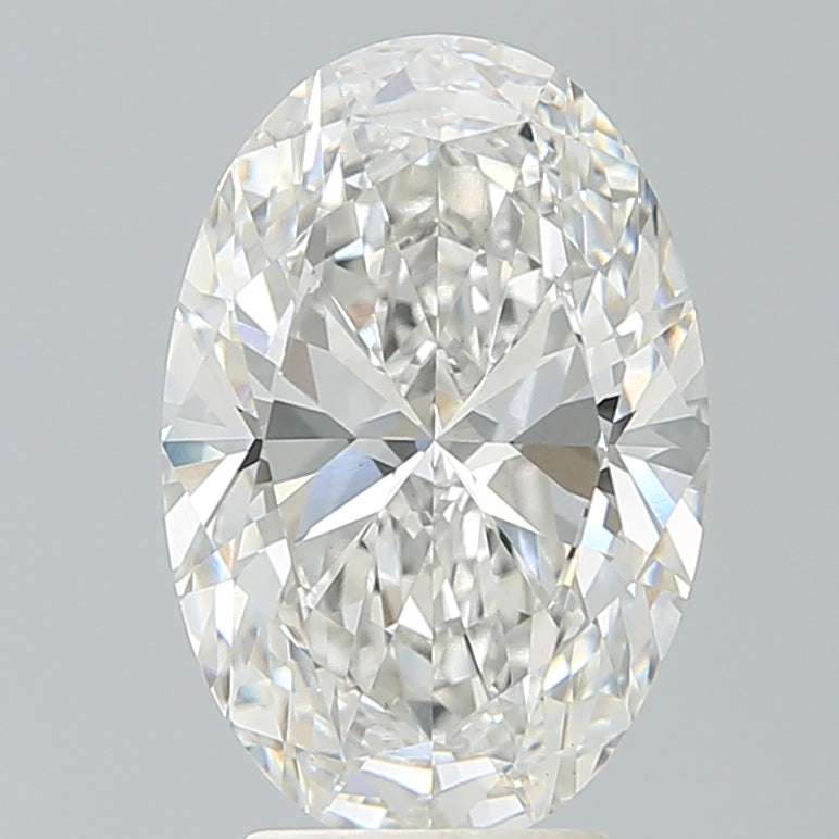 4.16 Carat Oval Shaped, Ideal Cut, G Color, VS2 Clarity, IGI Certified Lab Grown Diamond