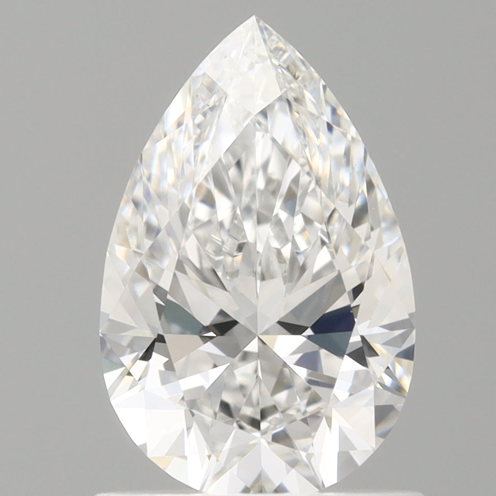 1.04 Carat Pear Shaped, Ideal Cut, D Color, VS1 Clarity, IGI Certified Lab Grown Diamond