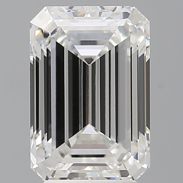 3.53 Carat Emerald Shaped, Ideal Cut, E Color, VVS2 Clarity, IGI Certified Lab Grown Diamond